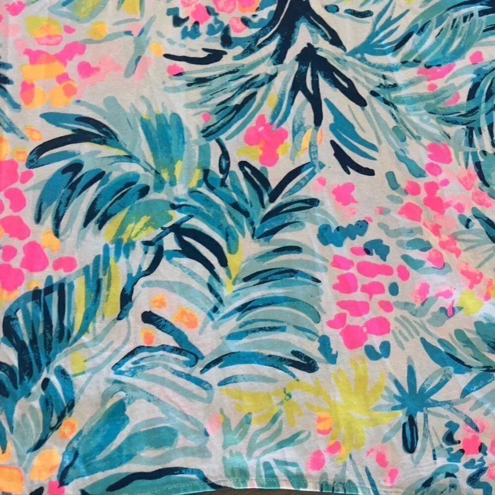 LILLY PULITZER Melle Trapeze Dress Serene Blue Tippy Top Racerback cotton XXS - Picture 4 of 12